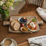 Cargar imagen en el visor de la Galería, Wooden tray used for breakfast fruit and tabletop styling