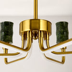 Charger l'image dans la visionneuse de galerie, Green Jade Candle-Arm Chandelier