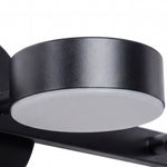 Cargar imagen en el visor de la Galería, Lámpara de Pared para Tocador Gyralume Ajustable con Tres Cabezas - Diseño Redondo Moderno de Metal Contemporáneo para Decoración del Hogar