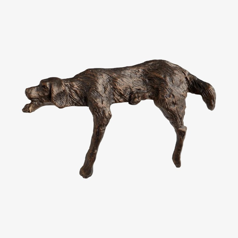 Floxo Lazy Dog Skulptur Geometrisches Eisendesign – Moderne Wohnkultur für Wohnzimmer und Büros