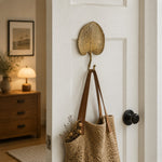 Cargar imagen en el visor de la Galería, Botanical wall hook holding a bag on a door