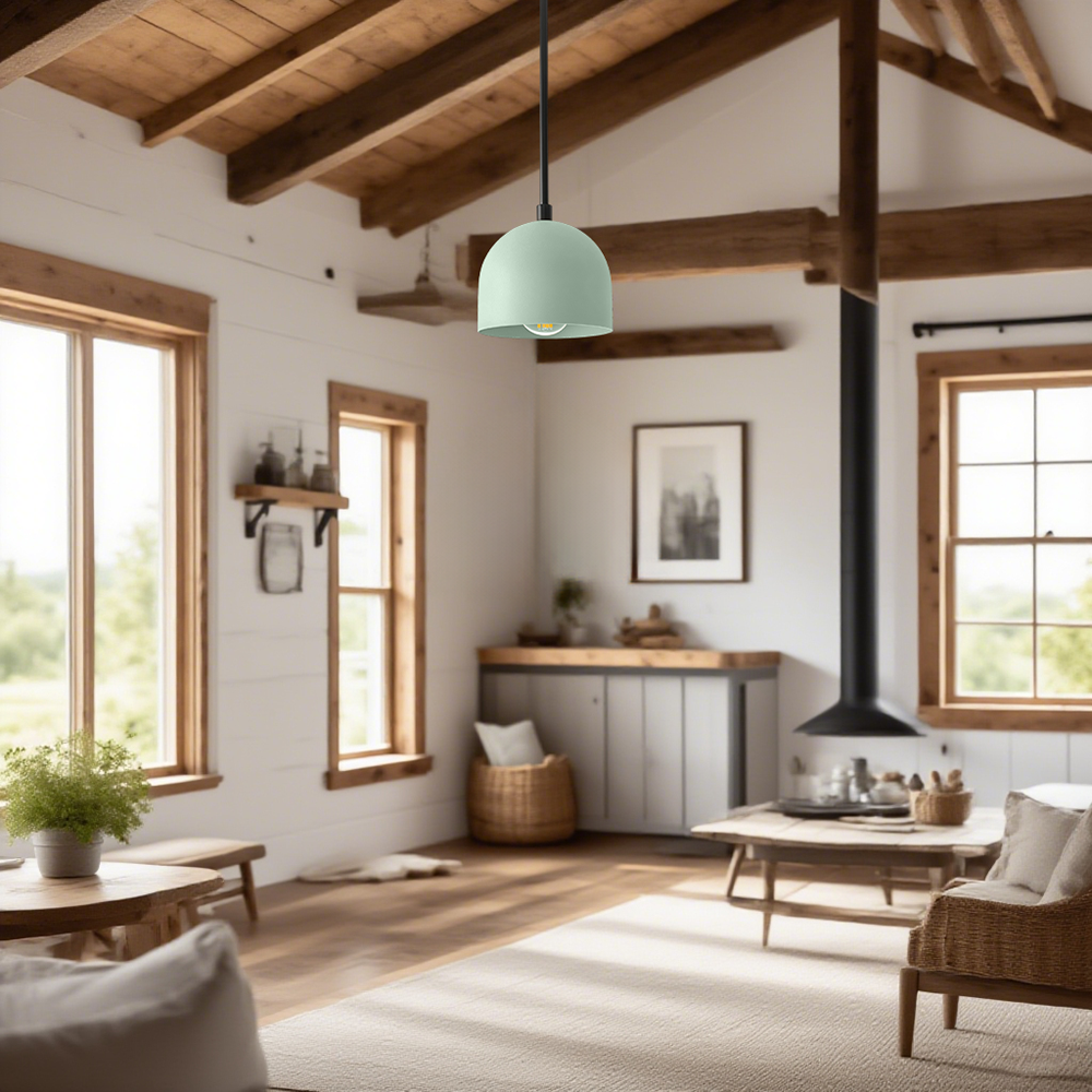 Suspension Farmhouse – Suspension Vanity avec dôme coloré