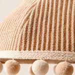 Load image into Gallery viewer, French Cream Pom Pom Fabric Pendant Light