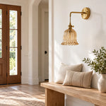 Cargar imagen en el visor de la Galería, Japanese Ruffle Glass Wall Lamp