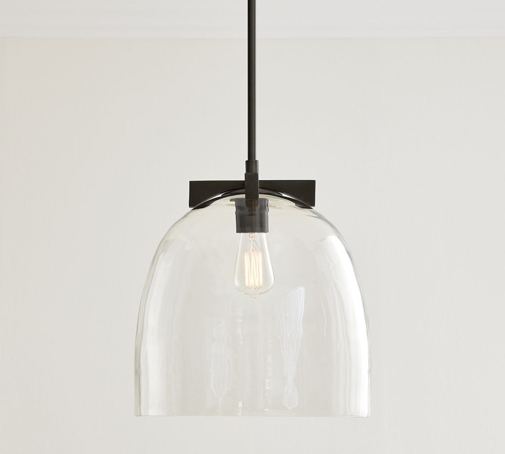 Auria Glass Dome Pendant Light – Clear Glass Elegance For Any Space