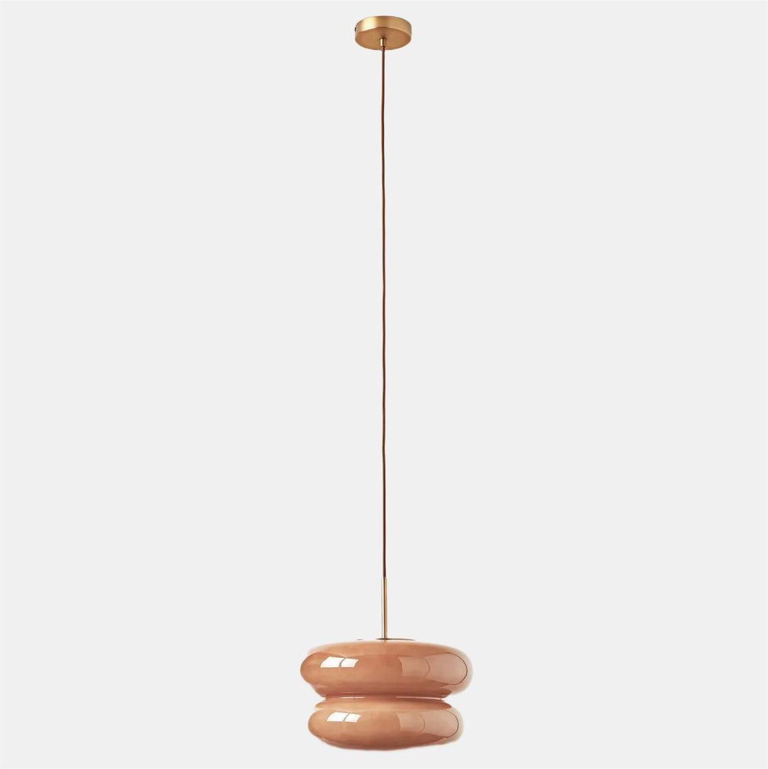 Coloria Opal Glass Pendant Drop Light — Designer Glass Scandinavian Suspension Light for Kitchen or Foyer