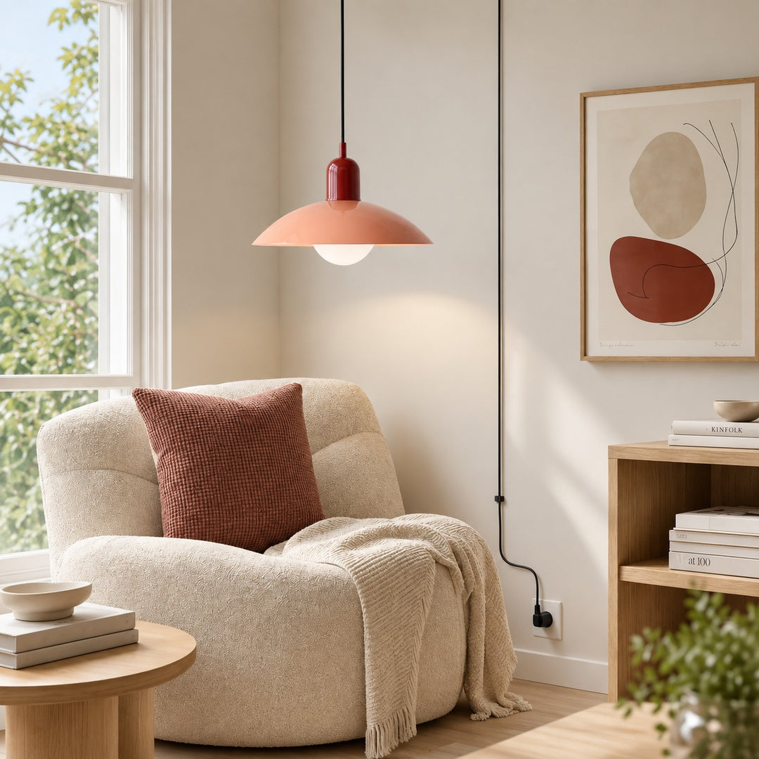 Mid Century Bauhaus Dining Room Plug-in Pendant Light