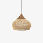 Bild in Gallery-Viewer laden, Woven Rattan Wood Plug-In Pendant Light