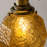 Load image into Gallery viewer, Vintage faceted glass pendant light