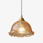 Charger l'image dans la visionneuse de galerie, Crackle Glass Brass Pendant Light