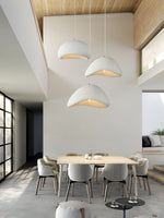 Load image into Gallery viewer, Curved Polystyrene Plug-In Pendant Light