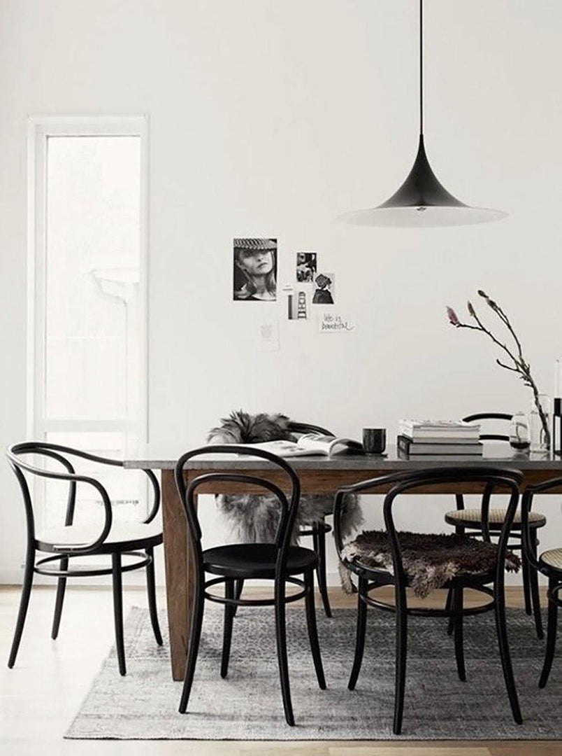 Arch-Shaped Aluminum Plug-In Pendant Light