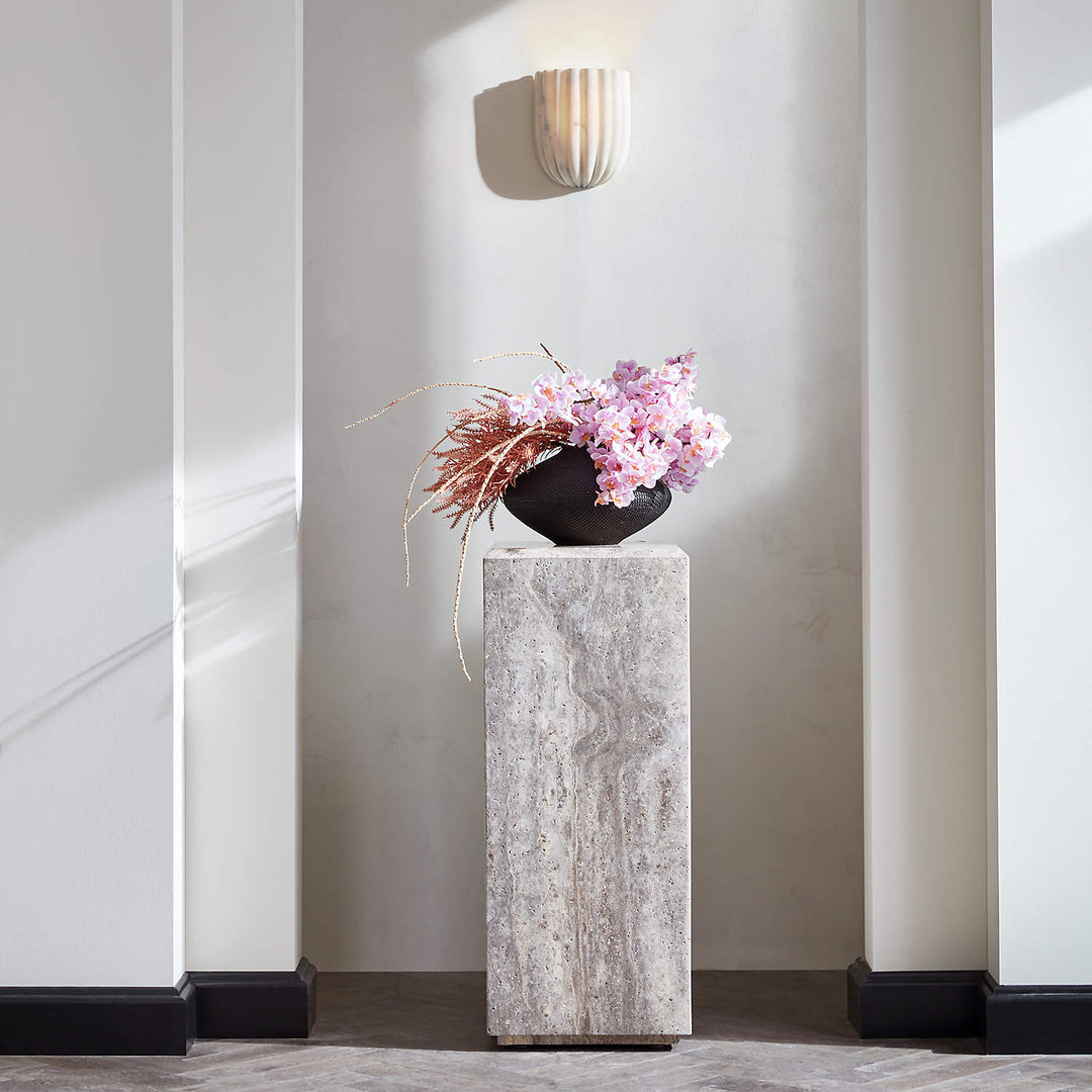Gerippte Glas-Wandlampe – Modernes minimalistisches Design für Schlafzimmer-Nachttischbeleuchtung