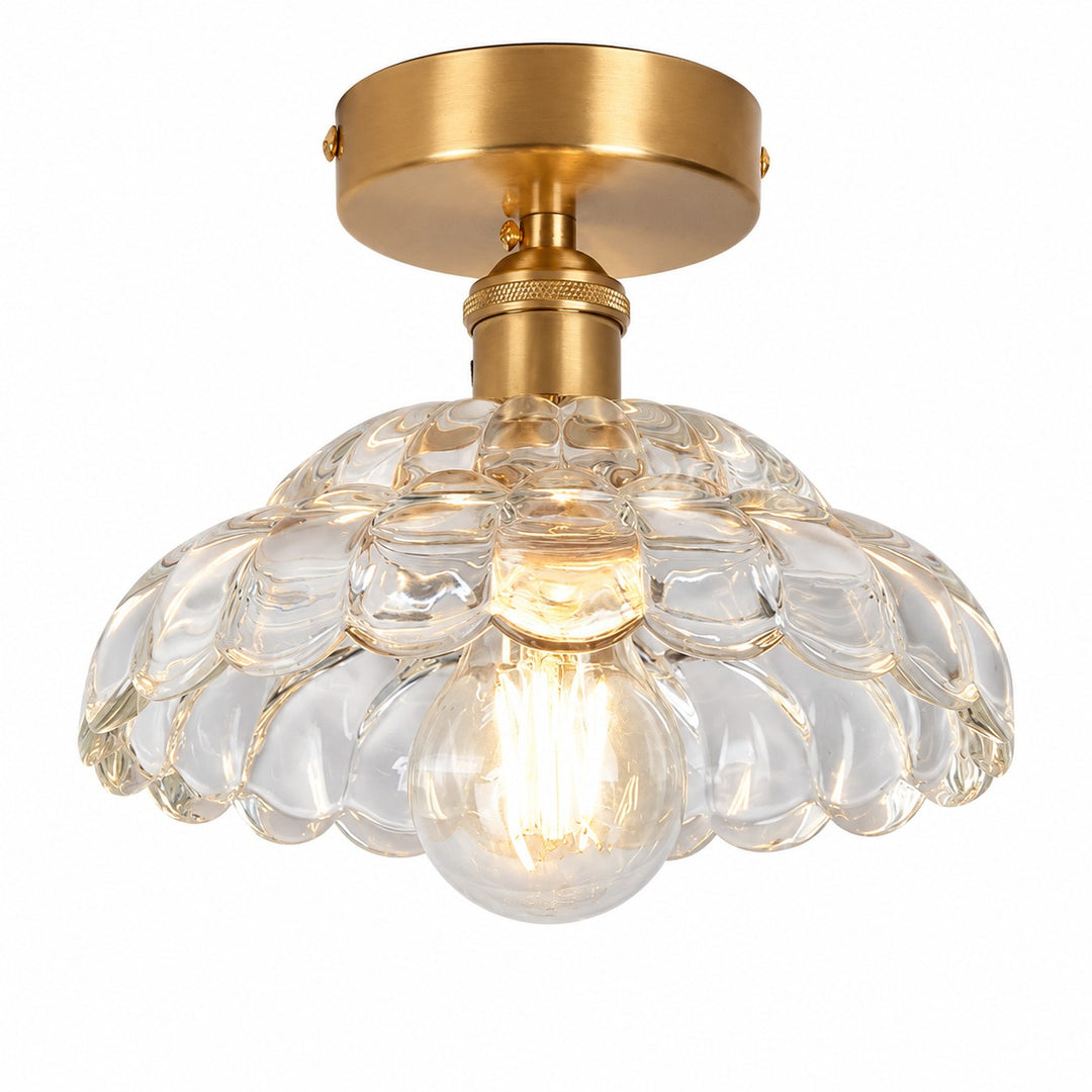 Clear Puff-Skirt Ceiling Light
