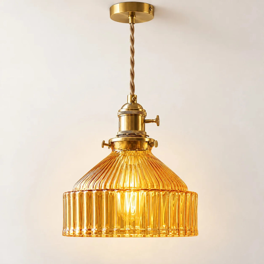 Colored Glass Pendant Light