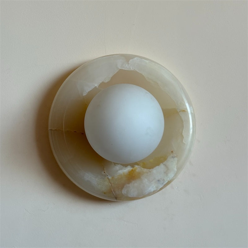 Applique Orli en jade blanc