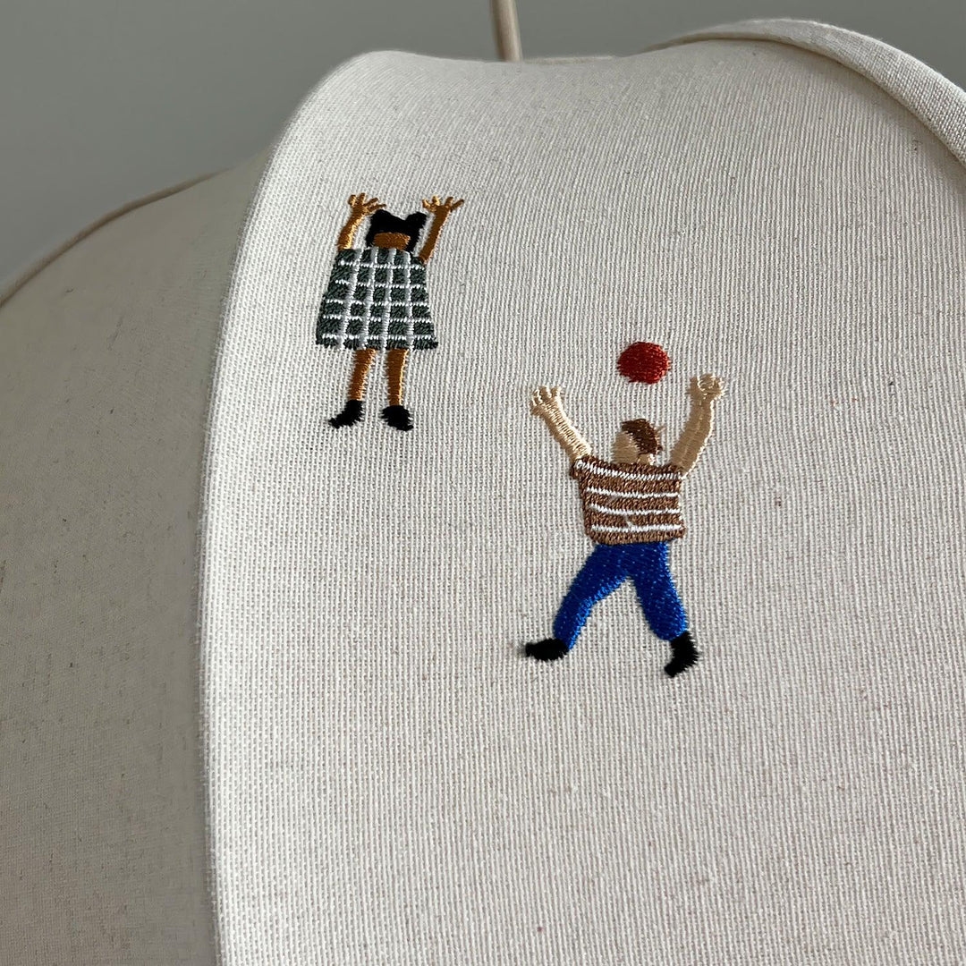 Cotton Colorful Scene Plug-In Pendant