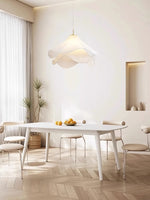 Load image into Gallery viewer, Ethereal Bloom French Floral Pleated Fabric Pendant Light

