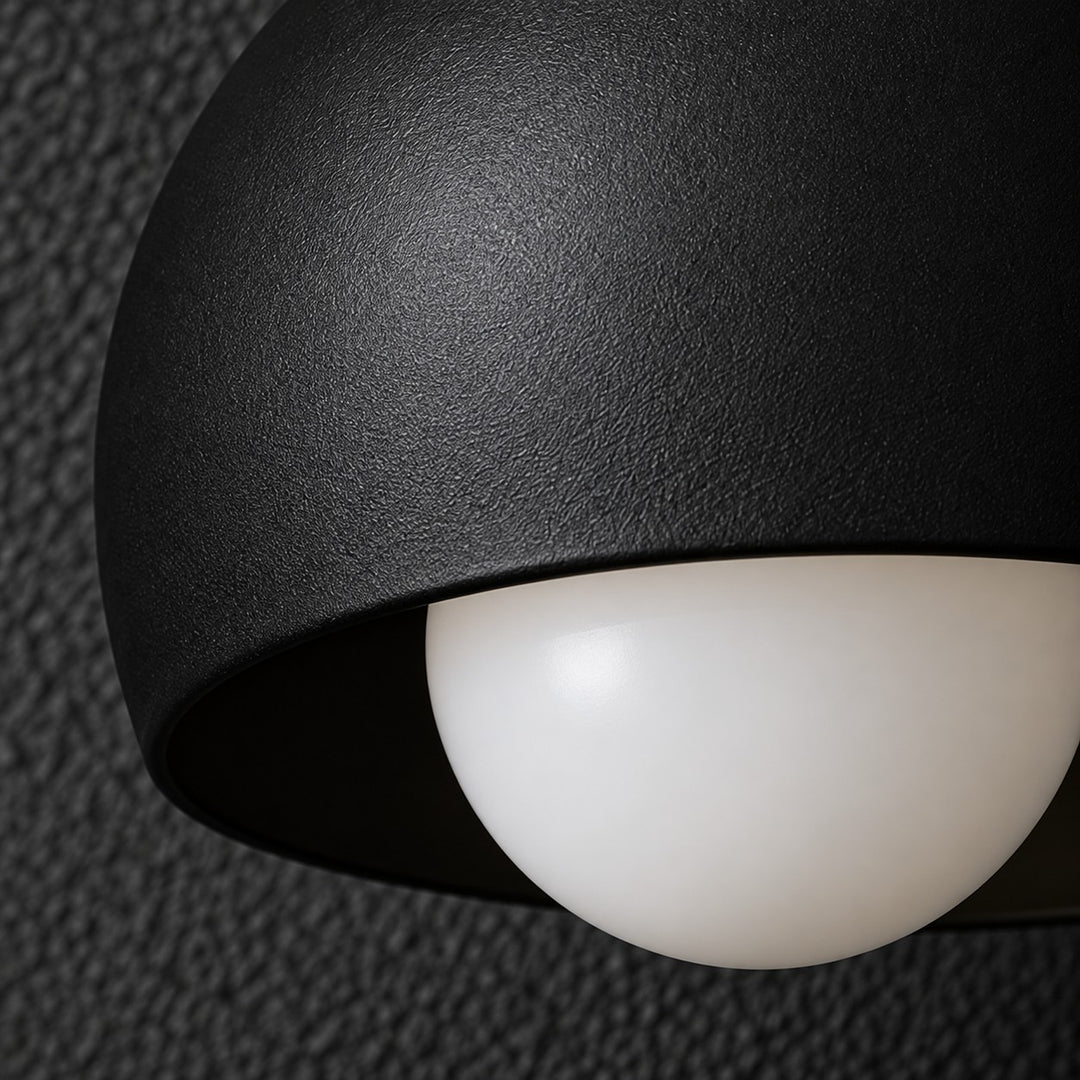 Open Rim Globe Shade Raw Brass Vanity Light