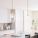 Load image into Gallery viewer, Lumivelle Pebble Pendant Light - Adjustable Glass Shade - Modern Lighting
