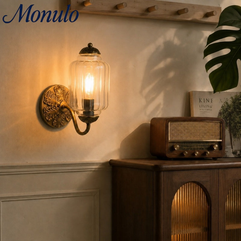 Vintage Milk Glass Sconce Bedside Hallway Eloise Wall Sconce