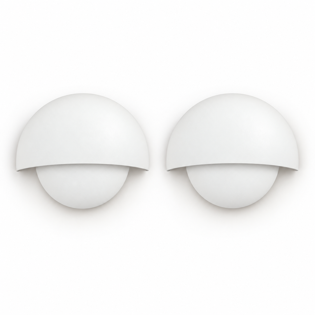 Downward Beam Half Dome Aluminium Wall Light