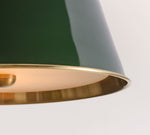 Cargar imagen en el visor de la Galería, Lámpara colgante de campana de metal Forvara: elegante lámpara colgante individual para isla
