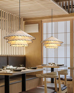 Load image into Gallery viewer, White Fabric And Metal Plug-In Pendant