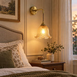 Load image into Gallery viewer, Vintage Ice-Crack Flower Glass Wall Lamp