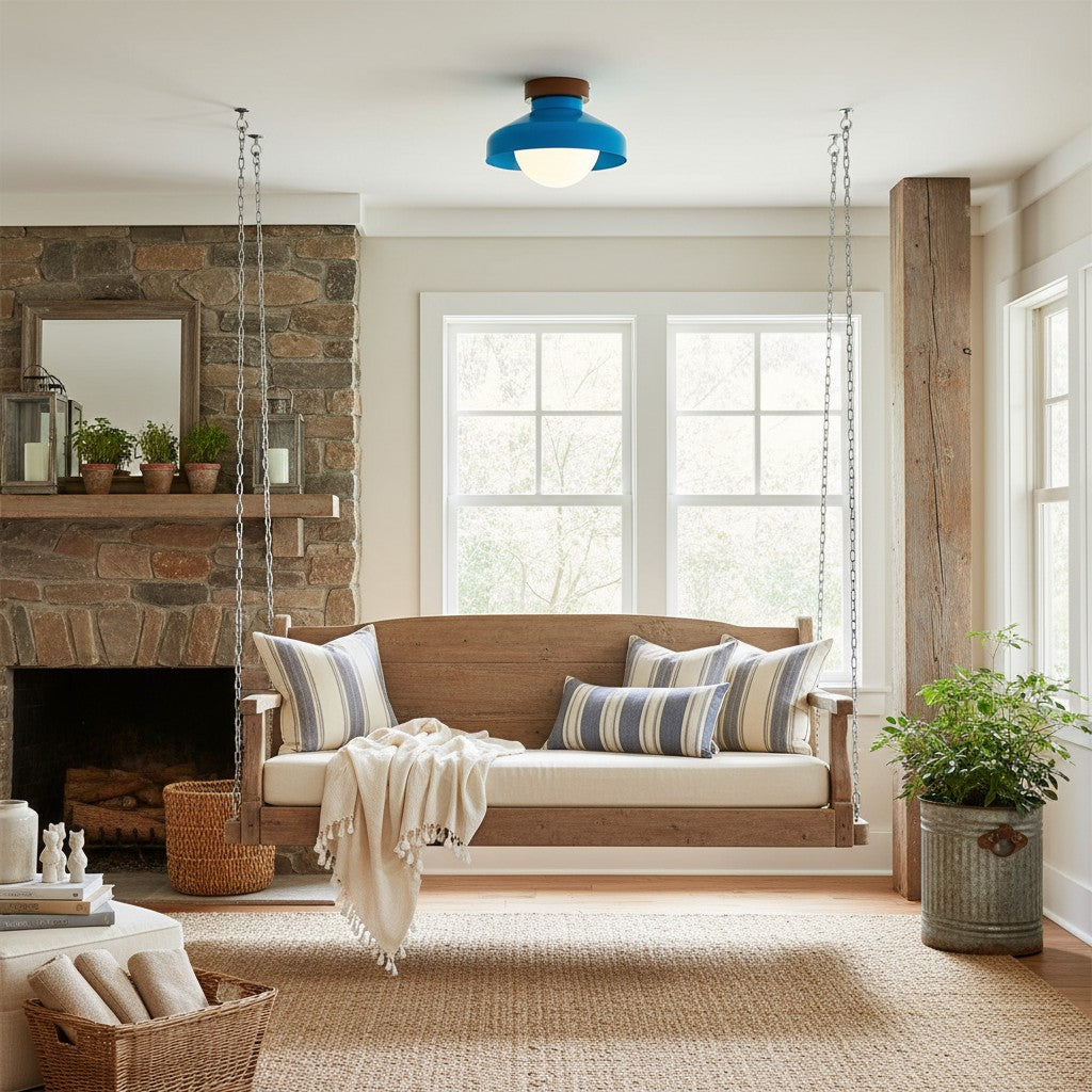 Oribela Plafonnier Moderne Minimaliste - Lampe Sculpturale en Verre en Forme de Dôme pour Salon et Cuisine