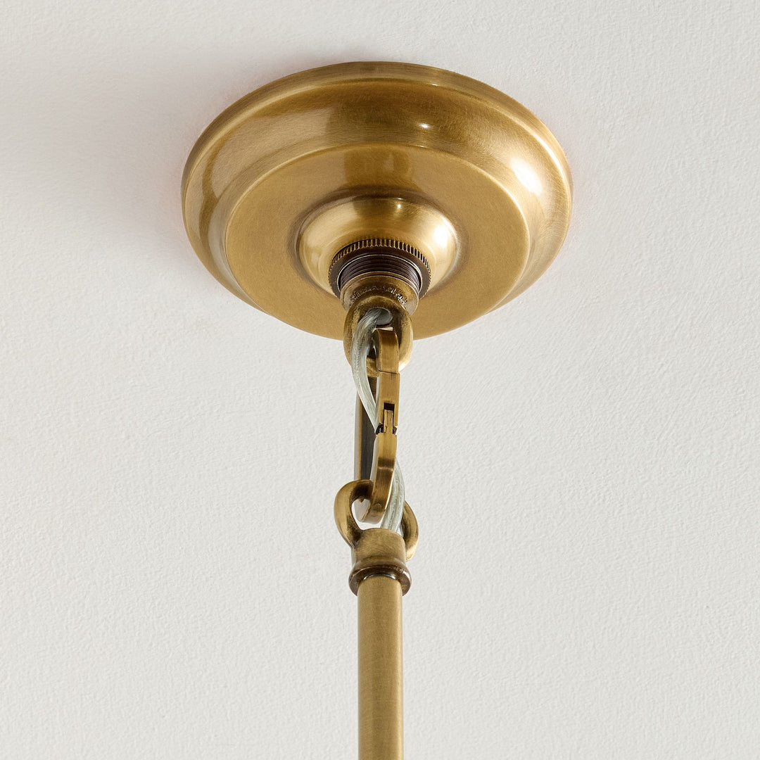 Sterling Minimalist Glass Pendant Collection - Vintage Brass Lighting Design