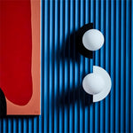 Charger l&#39;image dans la visionneuse de galerie, Applique murale nordique en forme de boule de verre et de macaron, en métal coloré, décoration moderne
