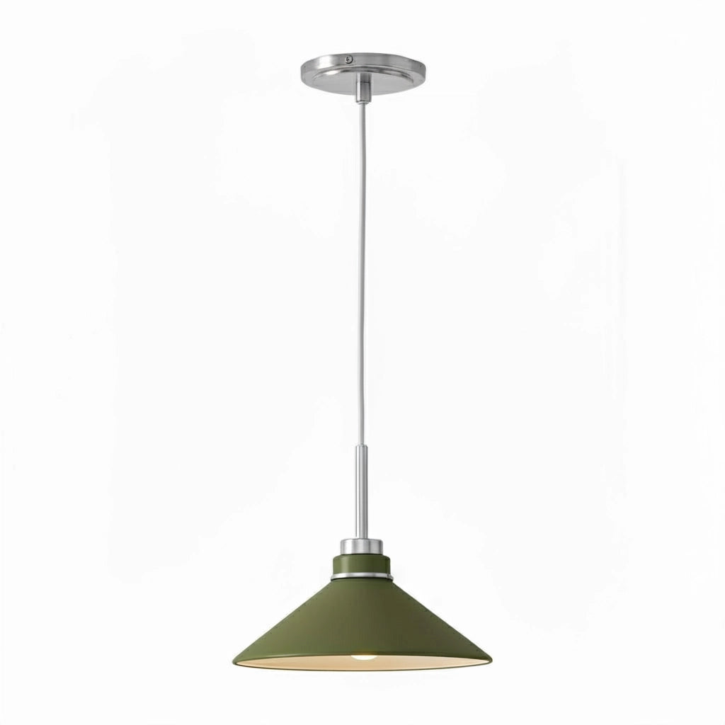 Aurenza Modern Farmhouse  Cone Pendant Light – Dimmable Kitchen and Entryway Lighting