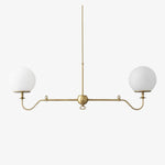 Load image into Gallery viewer, Glorica Glass Brass Chandelier Lighting - Contemporary Glass Multi-Light Hanging Fixture
