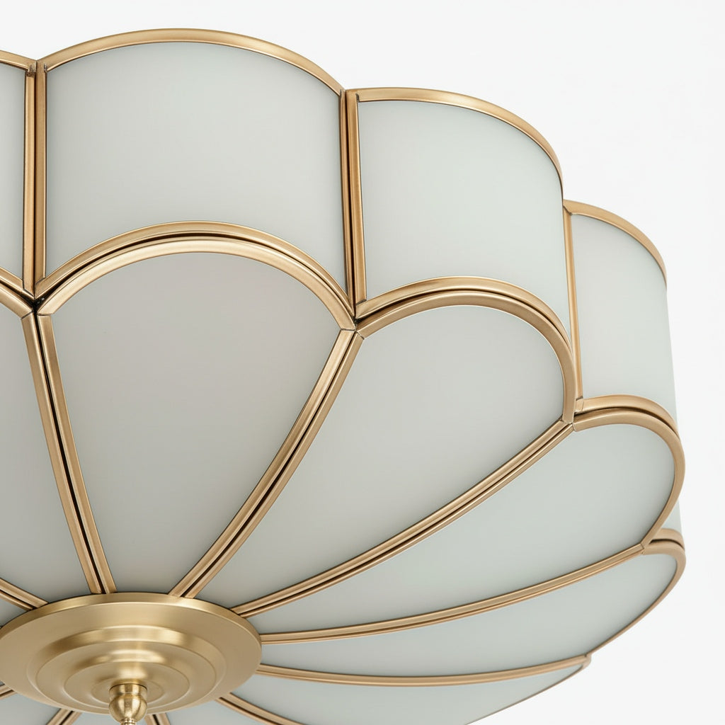 Lámpara de techo moderna Silunavo con diseño inspirado en flores para sala de estar llamativa