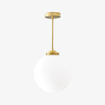 Load image into Gallery viewer, Glorica Glass 12 Inch Globe Ceiling Light - Frosted Glass Art Deco Pendant And Flush Mount
