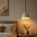 Bild in Gallery-Viewer laden, Grey Stone Pendant Light with Paper Diffuser