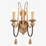 Load image into Gallery viewer, Old Wood Color two-light wall sconce