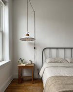 Charger l'image dans la visionneuse de galerie, Hand-Painted Ceramic Brown Trim Plug-In Pendant