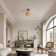 Cirren Nordic Minimalist Multi-Tier Flush Mount Ceiling Light for Bedroom Decor