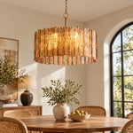 Bild in Gallery-Viewer laden, main amber glass chandelier