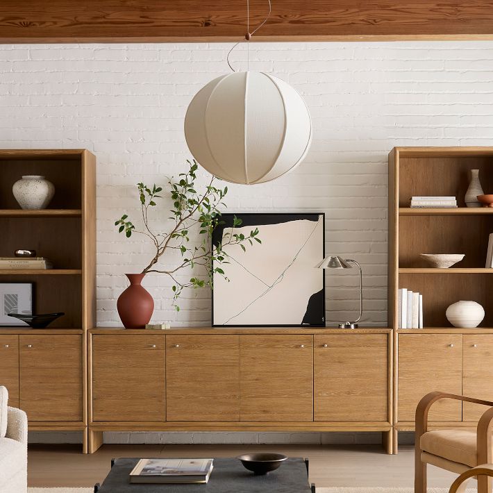 Lámpara colgante Alvian: pantalla de lino con altura ajustable para un comedor acogedor