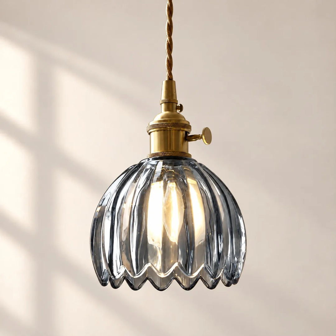 Nordic Colorful Flower Glass Pendant Lamp
