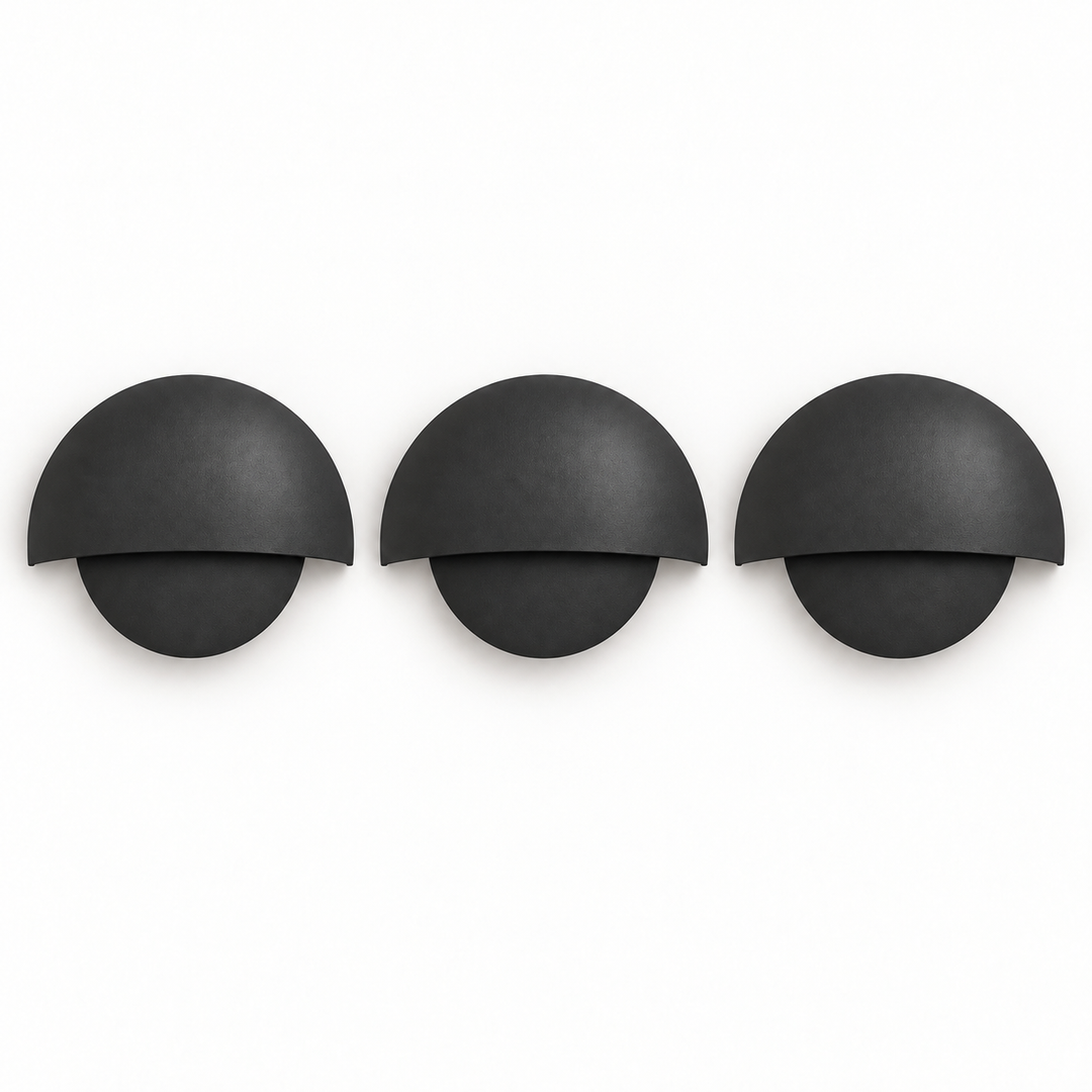 Downward Beam Half Dome Aluminium Wall Light