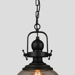 Load image into Gallery viewer, Ivoran Industrial Metal Smoky Glass Pendant Lamp — Suitable for Kitchen Island