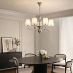 Bild in Gallery-Viewer laden, French Vintage Fabric Shade Chandelier