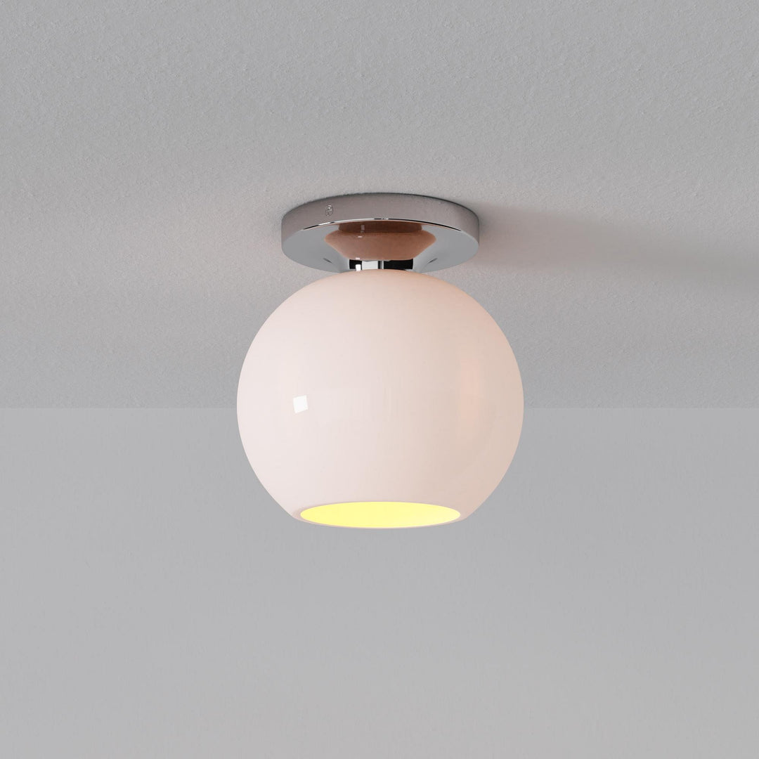 Selvion Modern Globe Pendant Light - Damp-Rated Bathroom Lighting - Luxe Glass Shade