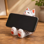Cargar imagen en el visor de la Galería, Wooden animal phone stand scene view