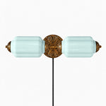 Cargar imagen en el visor de la Galería, Eloise fluted milk-glass plug-in wall sconce