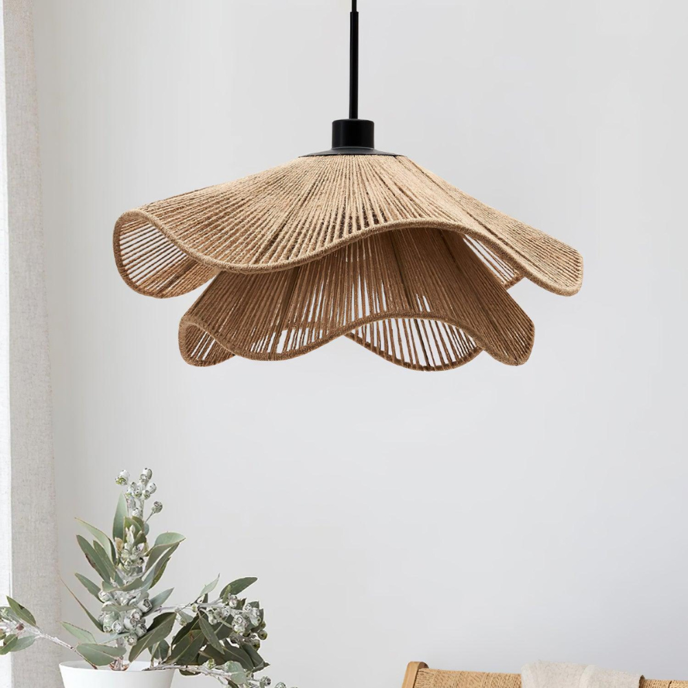 Cape Points Boho Natürliche Jutefaser Pendelleuchte